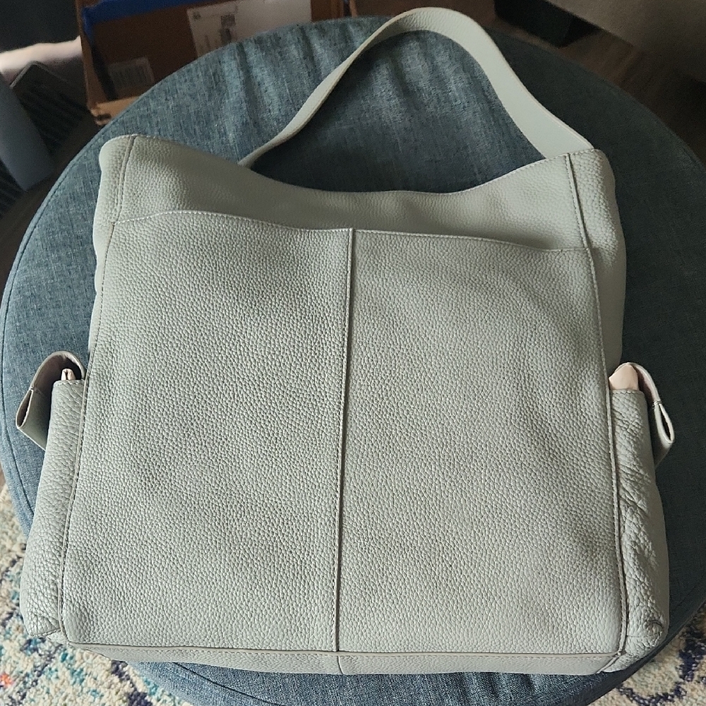 Vince Camuto Gray Shoulder Bag with Slouchy Design With Dust Bag